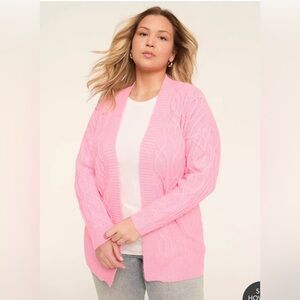 Lane Bryant Pink Women's Cardigan NWT size 26 / 28